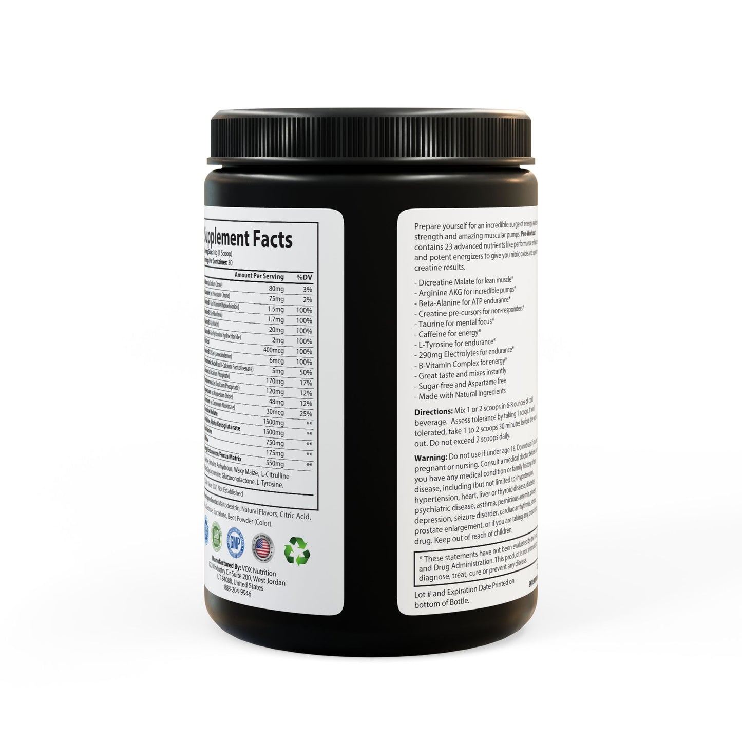 MZM "Crack Cocaine" Pre-Workout Supplement, Watermelon (300g, 10.58oz)