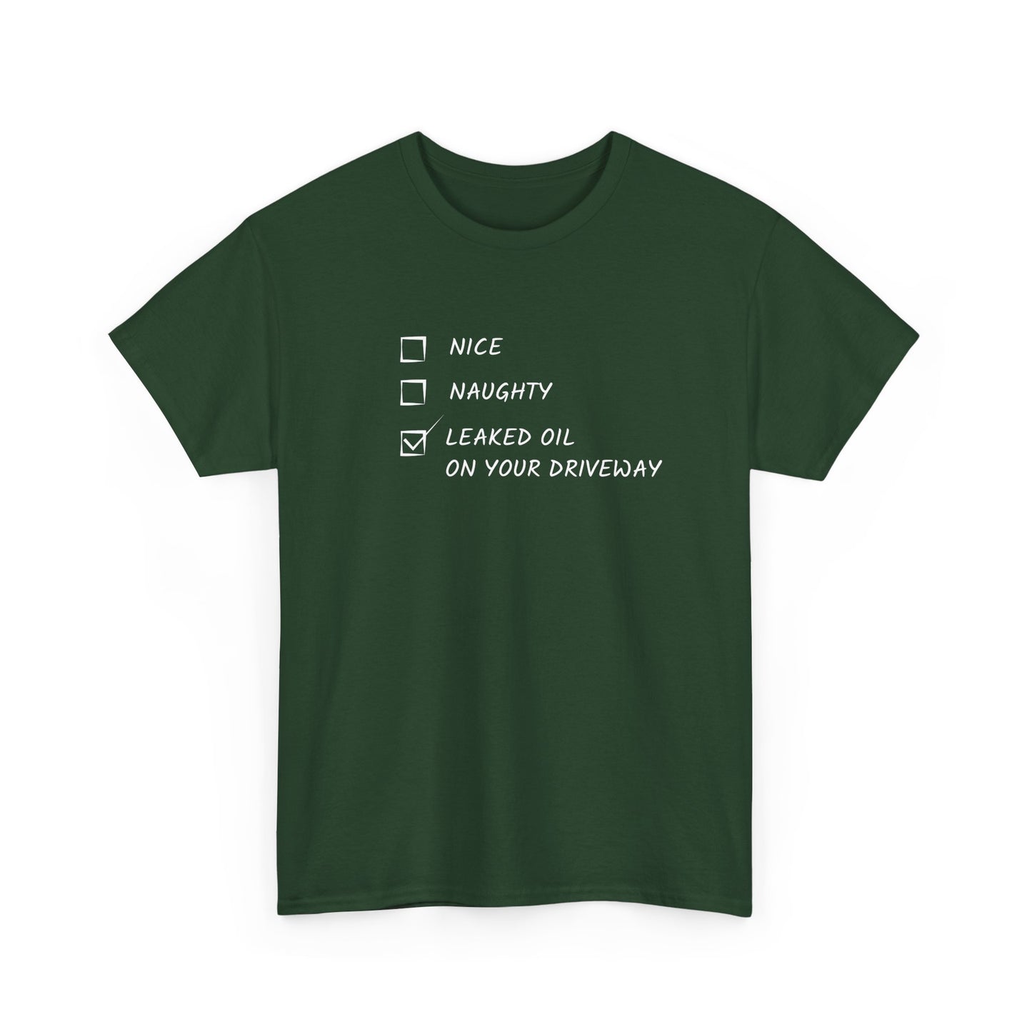 Naughty, Nice, Oil Heavy Cotton Tee