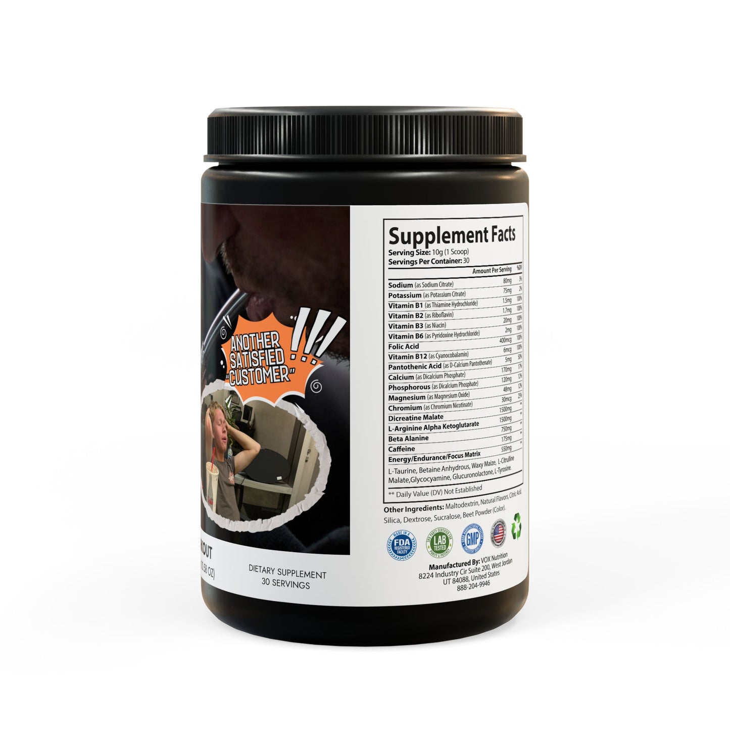 MZM "Crack Cocaine" Pre-Workout Supplement, Watermelon (300g, 10.58oz)