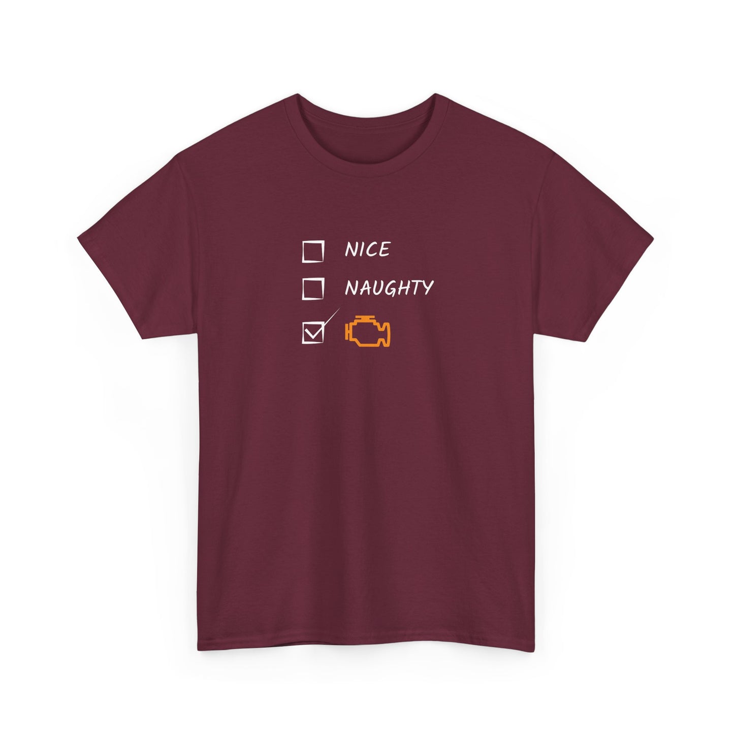 Naughty, Nice, CEL Heavy Cotton Tee