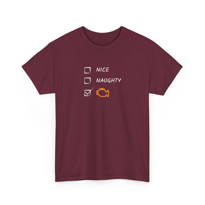 Naughty, Nice, CEL Heavy Cotton Tee