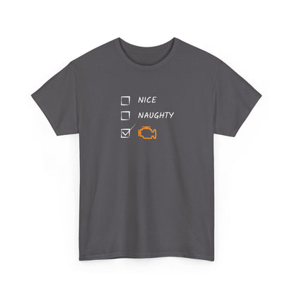 Naughty, Nice, CEL Heavy Cotton Tee