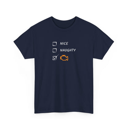 Naughty, Nice, CEL Heavy Cotton Tee