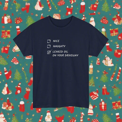 Naughty, Nice, Oil Heavy Cotton Tee