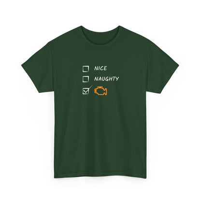 Naughty, Nice, CEL Heavy Cotton Tee